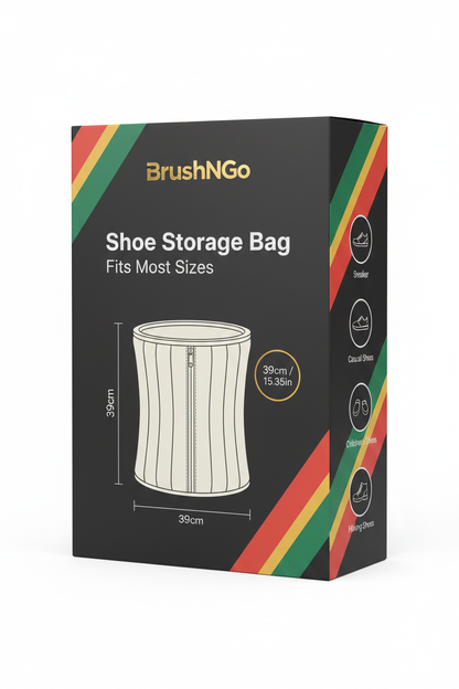 BrushNGo Shoe Storage Bag Packaging